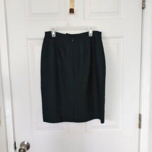 Ann Taylor black silk summer skirt